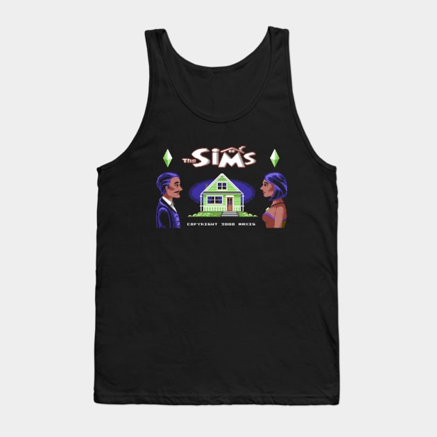 Sims Commodore 64 Mockup Tank Top by MalevolentMask